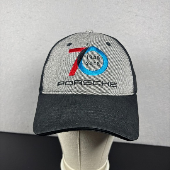 Porsche Drivers Selection Baseball Cap 70 Years of Porsche Hat M3 Black Gray